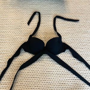 Victorias Secret Black Bikini Double Tie Top